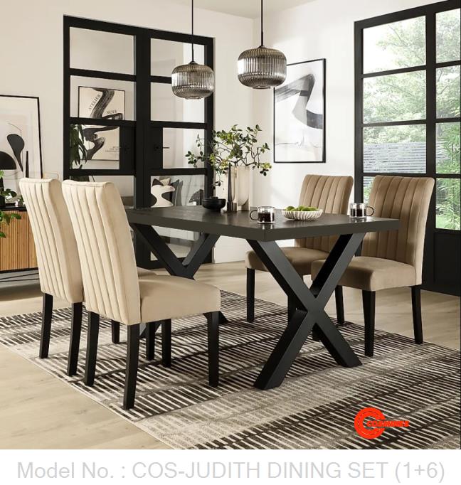 COS-JUDITH DINING SET (1+6)